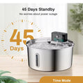 3.2L Stainless Steel Cat Fountain Wireless Automatic Induction Filtered Water Dispenser