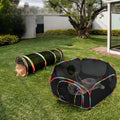 Multi-Shape Cat Tunnels Tents Cubes with Play Ball Collapsible Outside Playpen Tunnel for Kitty Dog Outdoor Indoor Play House