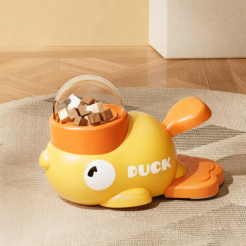 Pet Slow Food Bowl, Duck Dog Snack Dispenser, Slow Anti-swallowing Dog Food Feeder Interactive Feeder for Small and Medium Pets