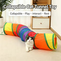 Cat Teaser Wand Cat Toy Self Entertainment Maze Tunnel Collapsible Drill Channel Interactive Play For Indoor Kitten Pet Playing
