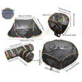 Multi-Shape Cat Tunnels Tents Cubes with Play Ball Collapsible Outside Playpen Tunnel for Kitty Dog Outdoor Indoor Play House