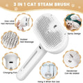 Upgraded Pet Spray Grooming Comb Steamy Floating Hair Removal Cleaning Steam Brush