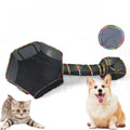Multi-Shape Cat Tunnels Tents Cubes with Play Ball Collapsible Outside Playpen Tunnel for Kitty Dog Outdoor Indoor Play House