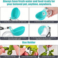 Anti-leak Dog Water Bottle 285ml Outdoor Travel Portable Pet Drinking Bowl Hanging Lanyard Puppy Walking Water Feeder