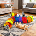 Cat Teaser Wand Cat Toy Self Entertainment Maze Tunnel Collapsible Drill Channel Interactive Play For Indoor Kitten Pet Playing
