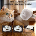 Upgraded Pet Spray Grooming Comb Steamy Floating Hair Removal Cleaning Steam Brush